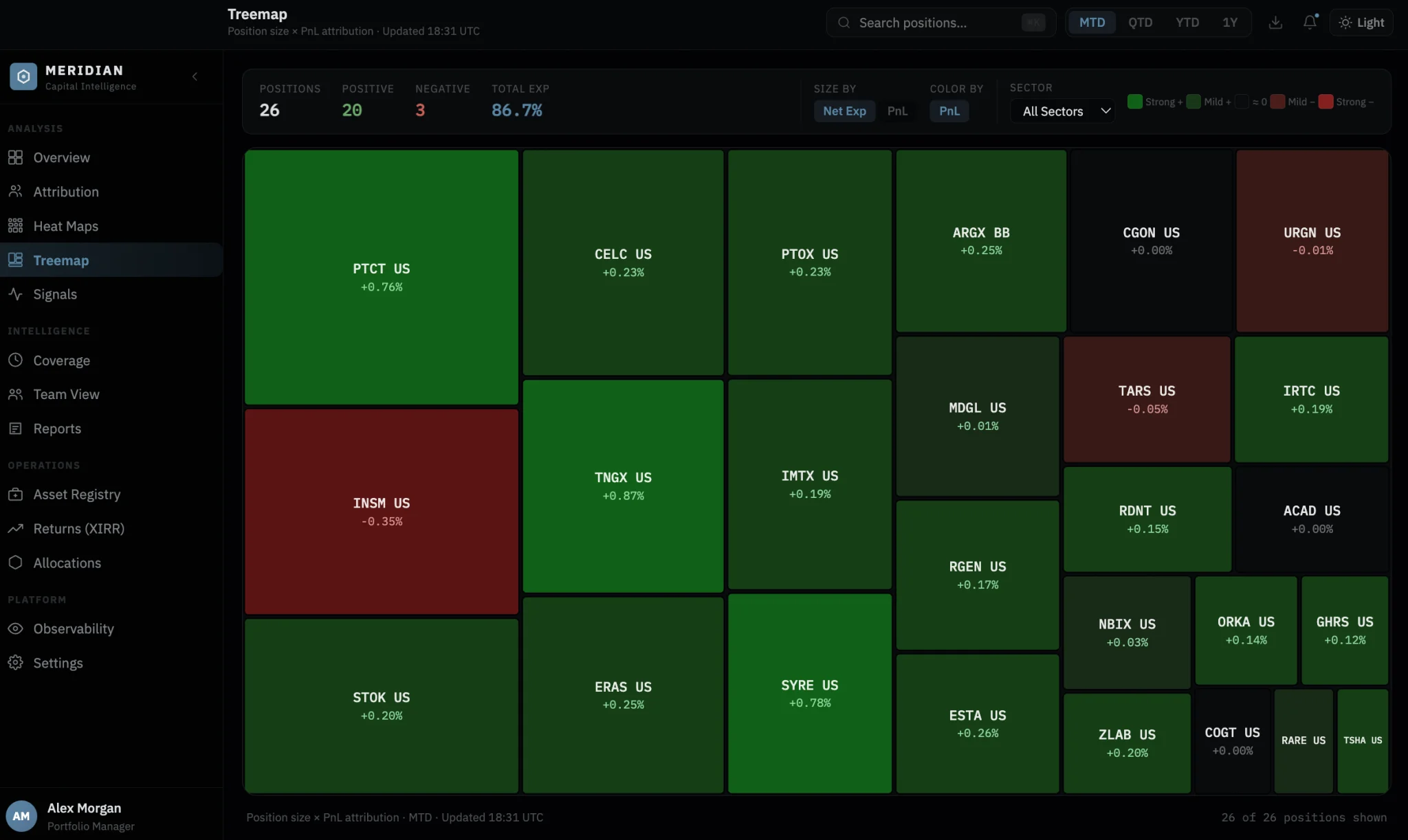 The Meridian treemap