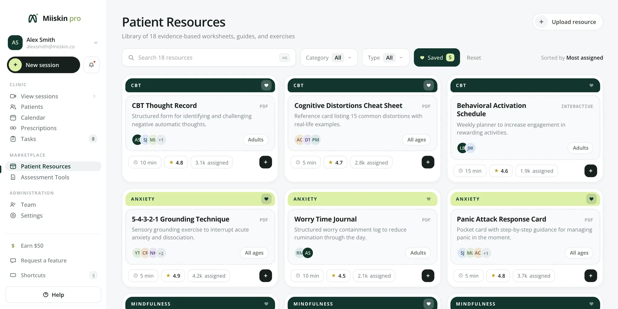 The patient resources marketplace
