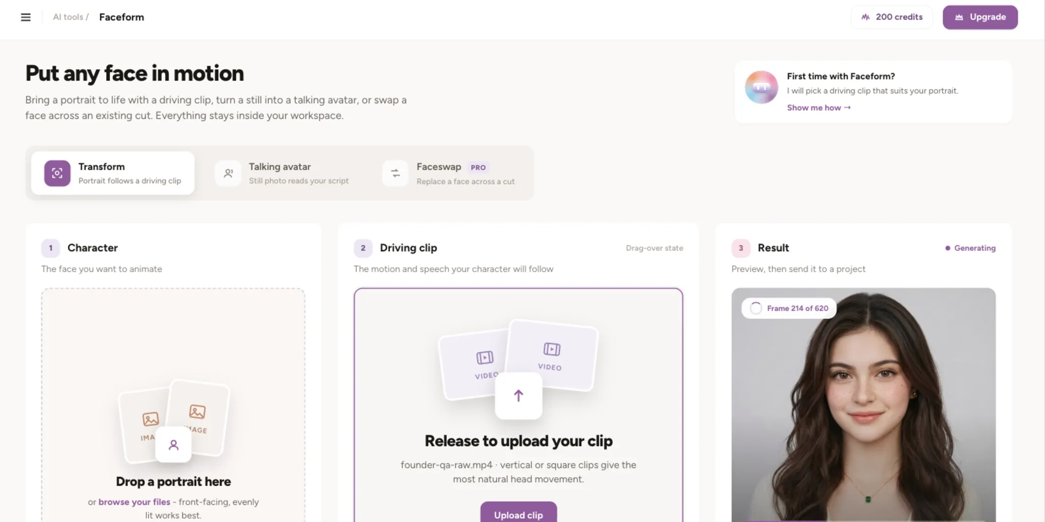 The Synthesys Faceform tool
